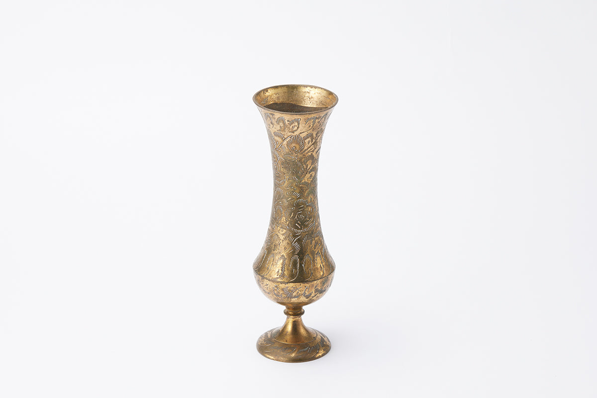 ヴィンテージ真鍮フラワーベース 真鍮のフラワーベース | FIGARO Marché