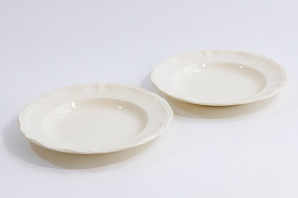 ディゴワン・サルグミンヌ窯の花リムプレート　2枚セット