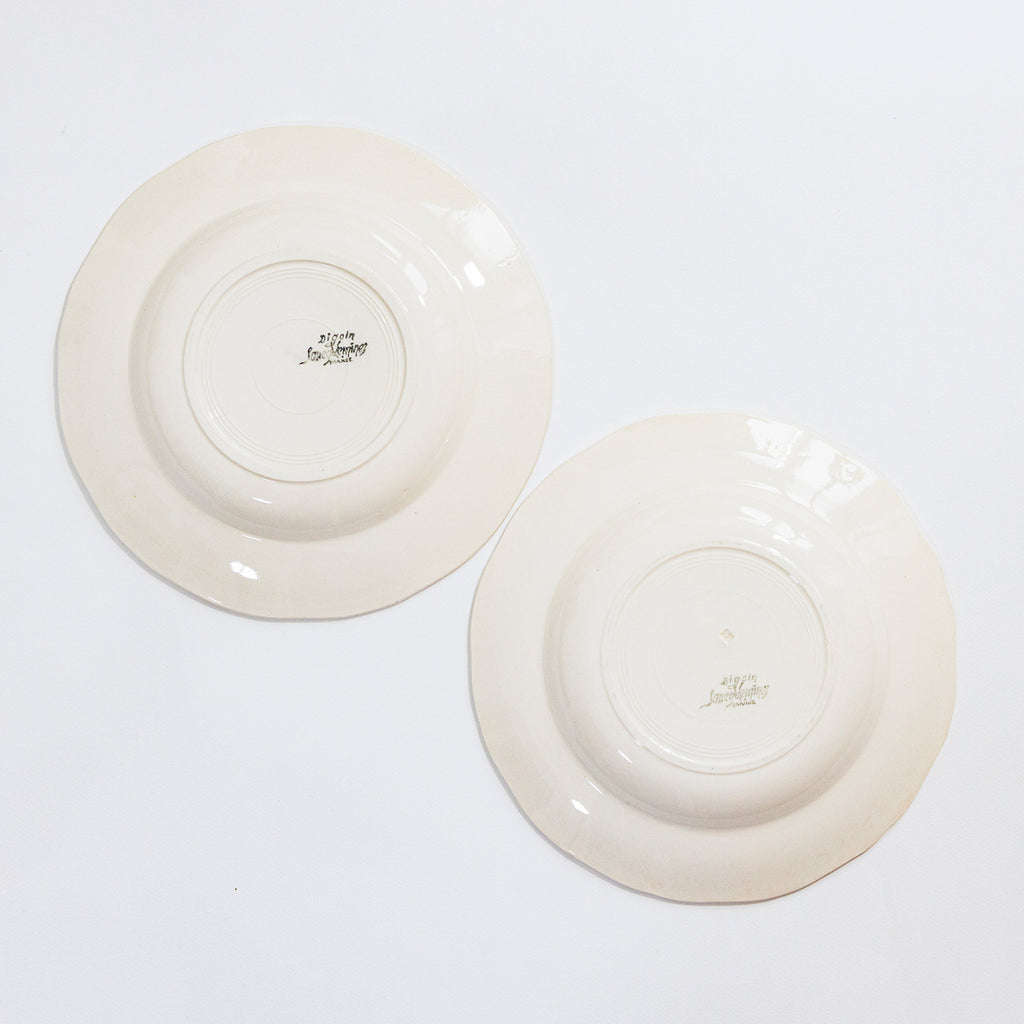 ディゴワン・サルグミンヌ窯の花リムプレート　2枚セット