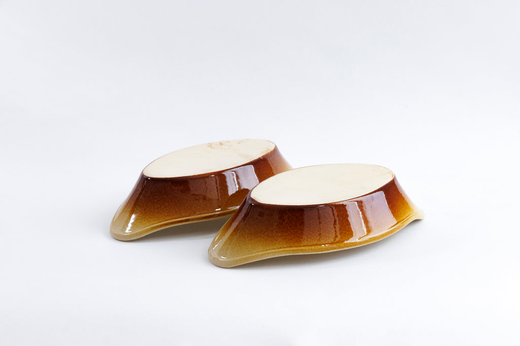 オーバル型の耐熱皿　2枚セット